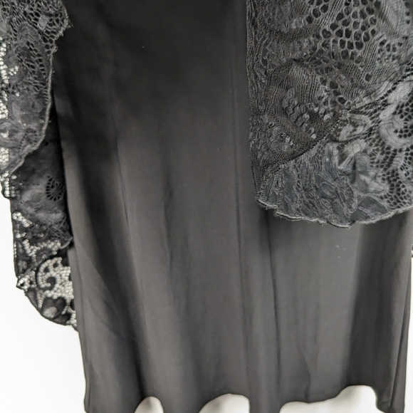 Onyx Apparel Lace Poncho Top with Matching Tank Sz XL - Picture 5 of 6